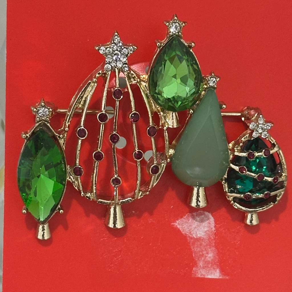 Christmas Trees Brooch 20$